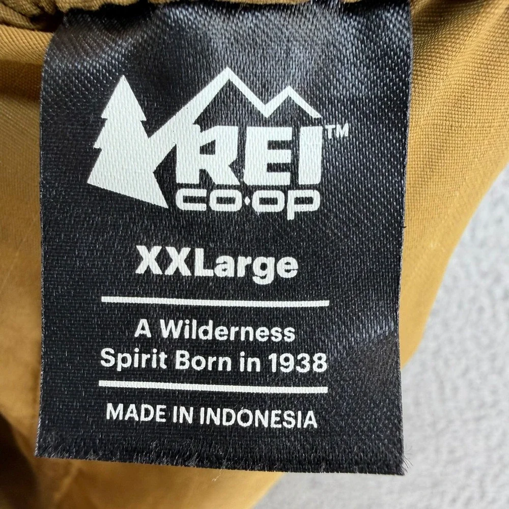 REI Co-op Mens XXLarge Brown Ripstop Hiking Shorts Webbing Belt 5.5 Inch Inseam